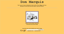 Desktop Screenshot of donmarquis.org