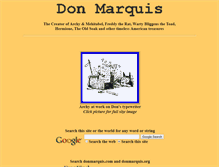 Tablet Screenshot of donmarquis.org